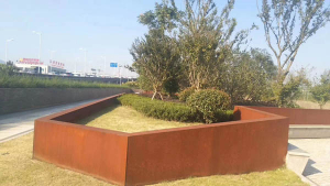 镜铁区耐候钢挡土墙